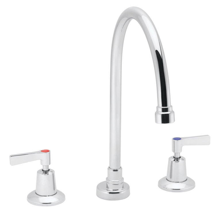 Commander Polished Chrome 8" Widespread Bathroom Faucet