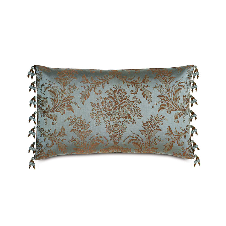 Monet Foscari with Beaded Trim Lumbar Pillow Cover & Insert