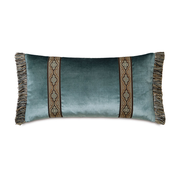 Monet Velda Ocean Border Down Lumbar Pillow Cover & Insert