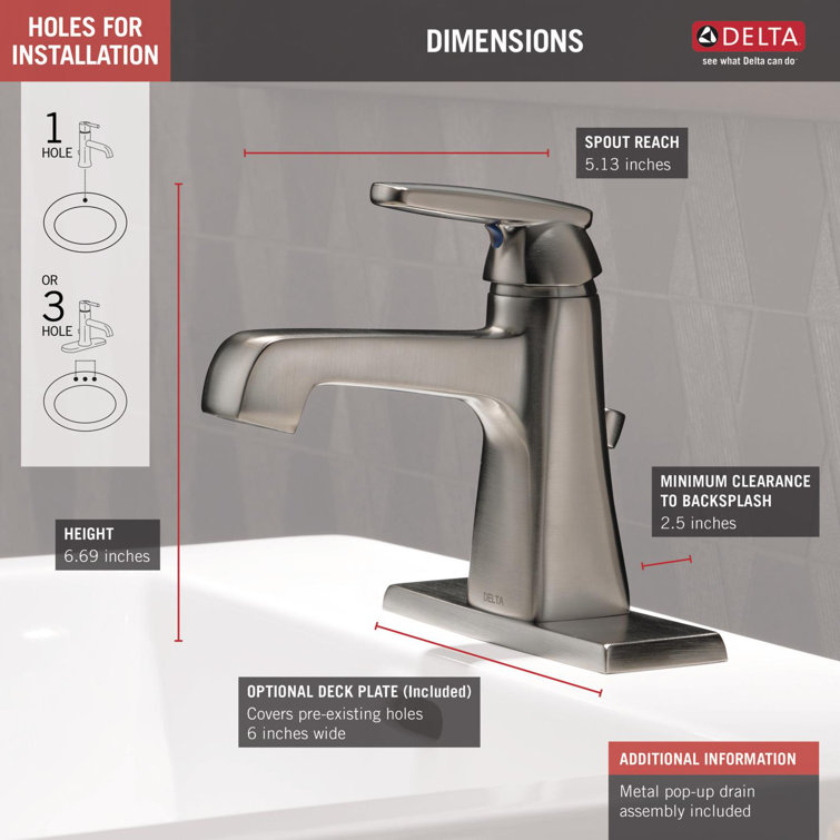 Eco-Friendly Modern Stainless Steel Single Hole Bathroom Faucet