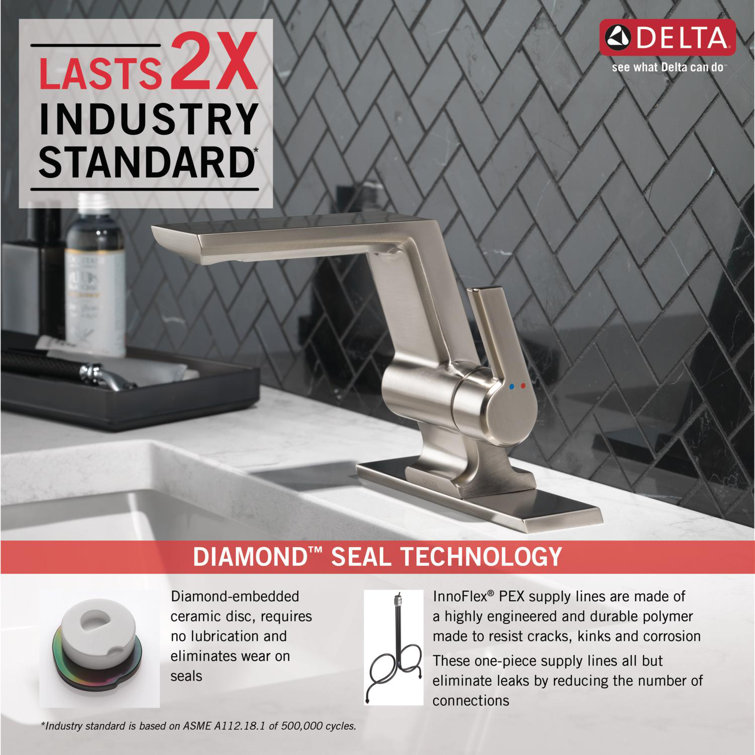 Sleek Pivotal 5.5" Stainless Steel Single Hole Faucet with ADA Compliance