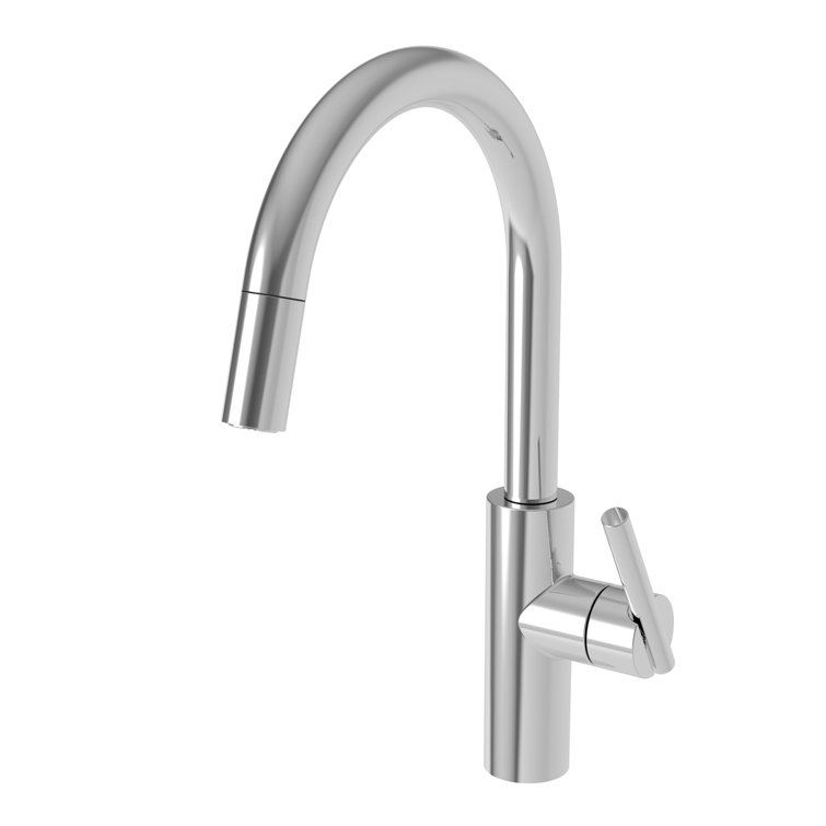 Polished Chrome Single Handle Pull Down Kitchen Faucet