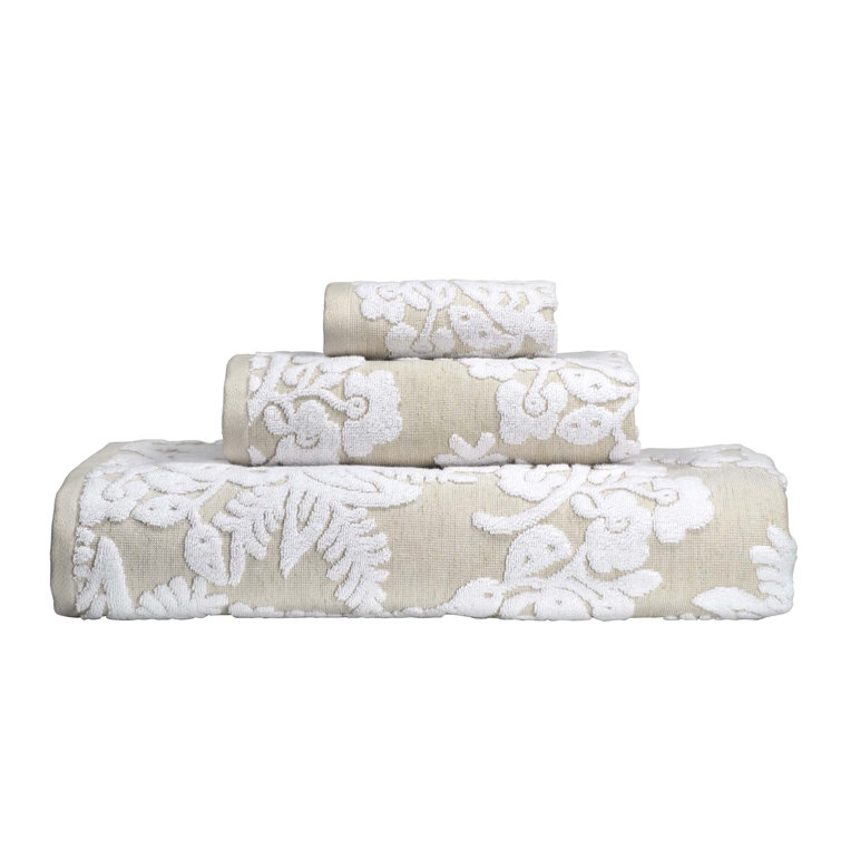 Elegant Vines Plush Cotton Bath Ensemble Set