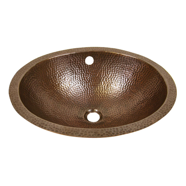 Barclay Florian 15.5'' Metal Oval Bathroom Sink with Overflow