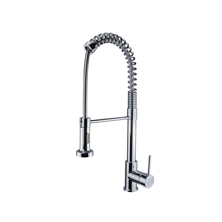 Luxurious Chrome Pull-Out Spray Kitchen Faucet with Stainless Steel