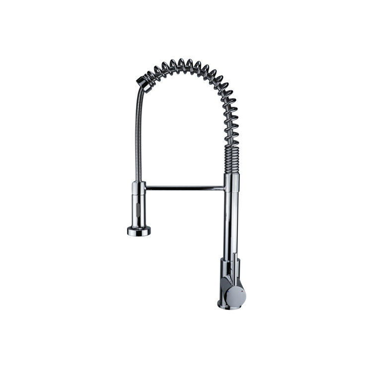 Luxurious Chrome Pull-Out Spray Kitchen Faucet with Stainless Steel