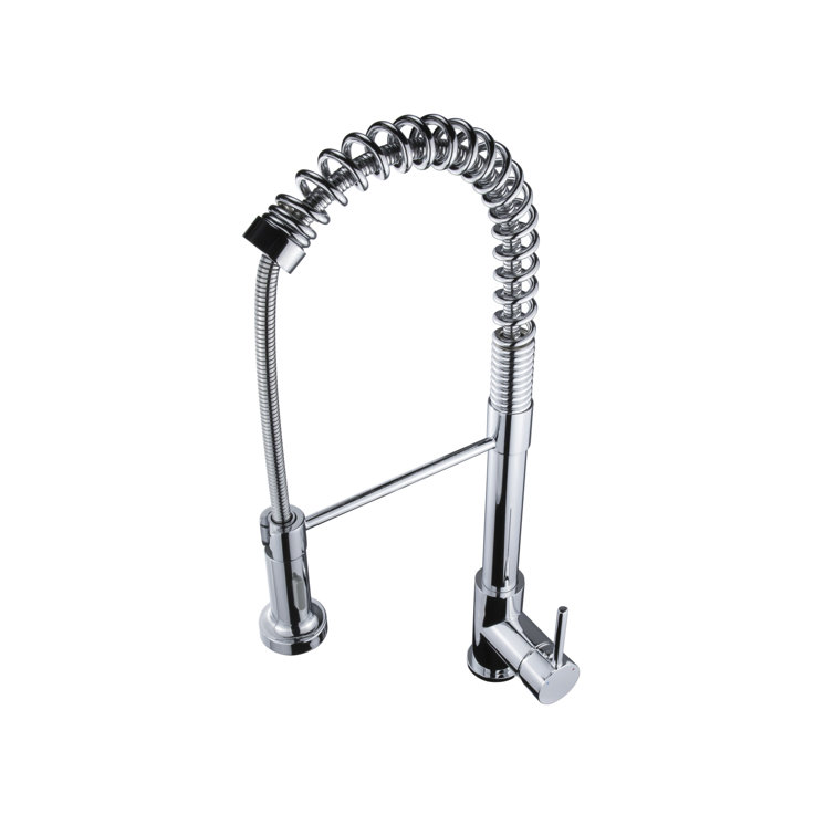 Luxurious Chrome Pull-Out Spray Kitchen Faucet with Stainless Steel