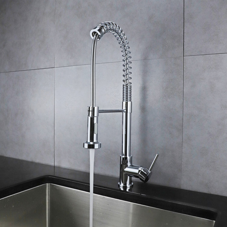 Luxurious Chrome Pull-Out Spray Kitchen Faucet with Stainless Steel