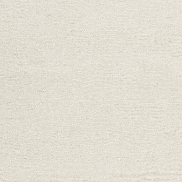 Ivory Wool Handmade Rectangular 6' x 9' Area Rug