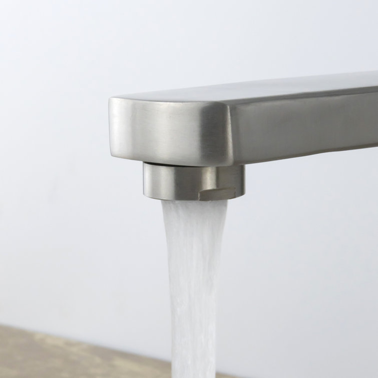 Brushed Nickel Single Handle Bathroom Faucet