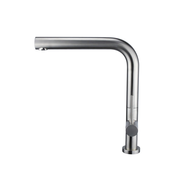 Brushed Nickel Single Handle Modern Kitchen Faucet