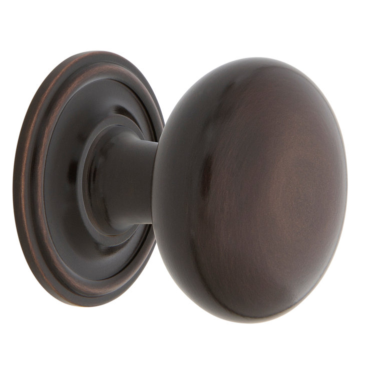 Timeless Bronze Round Classic Cabinet Knob with Mounting Hardware