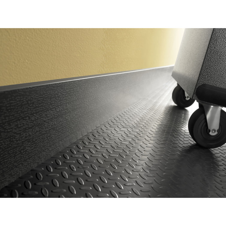 Charcoal Gray PVC Wall Organization System Molding