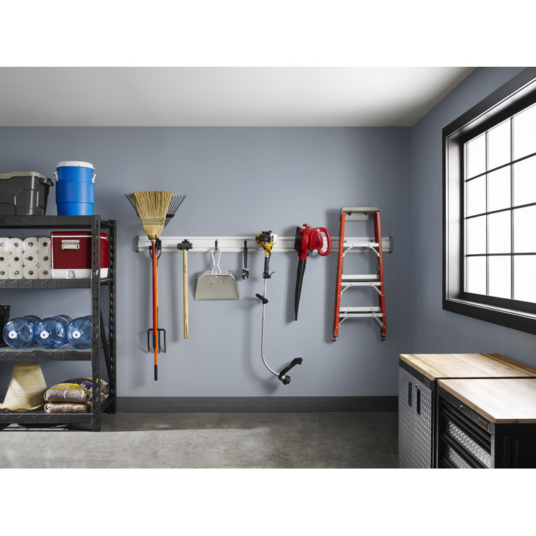 Charcoal Gray PVC Wall Organization System Molding
