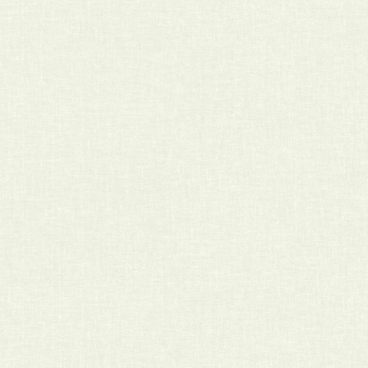 White Linen Texture Pre-pasted Removable Wallpaper Roll