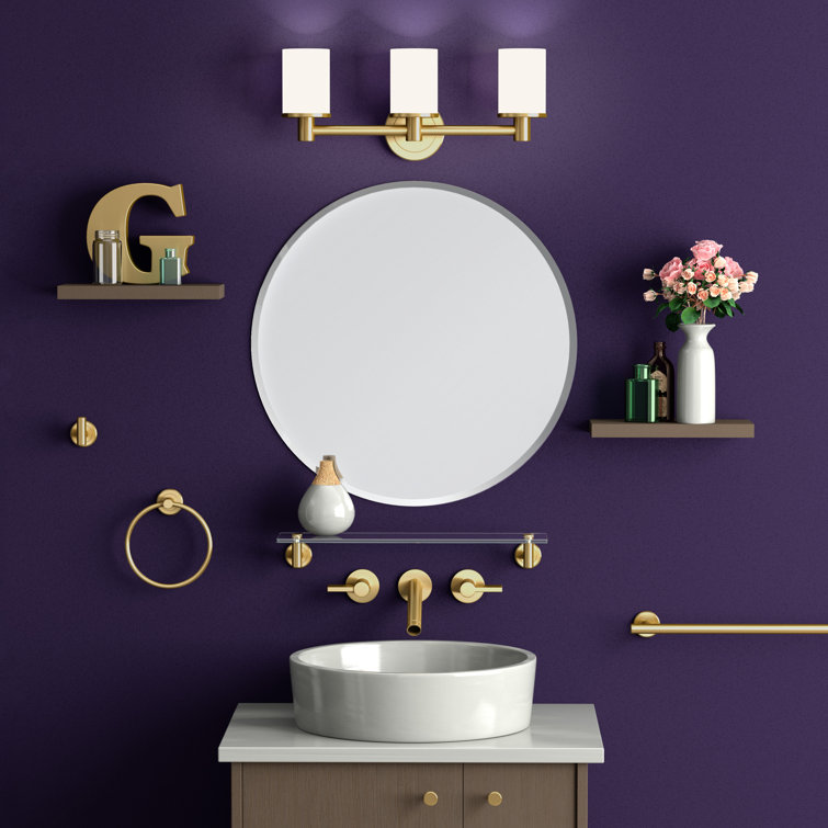 Elegant Frameless Round Vanity Mirror 24.5-inch