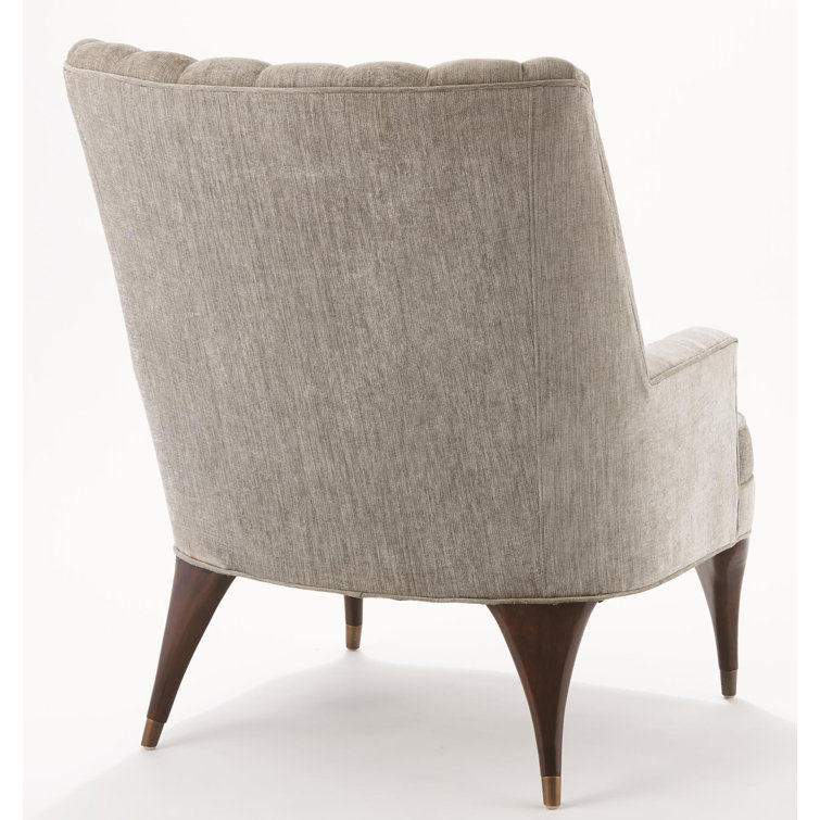 Silversmith Velvet Channel Tufted Accent Chair