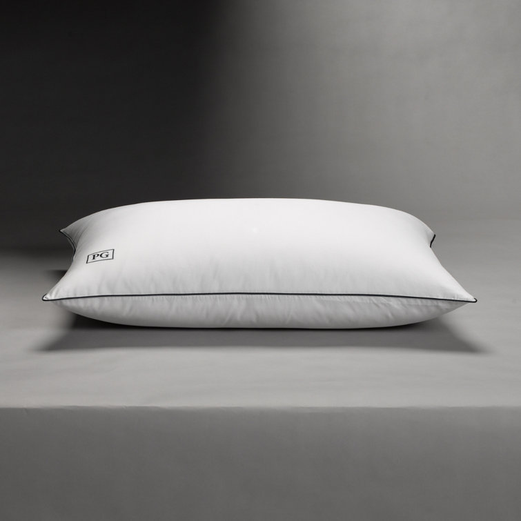 Luxurious White Goose Down Queen Pillow with Hypoallergenic Cotton Protector
