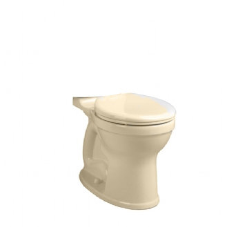 Bone Porcelain Round-Front Toilet Bowl with EverClean Surface
