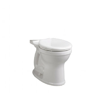 Champion Pro Right Height Round Front White Vitreous China Toilet Bowl