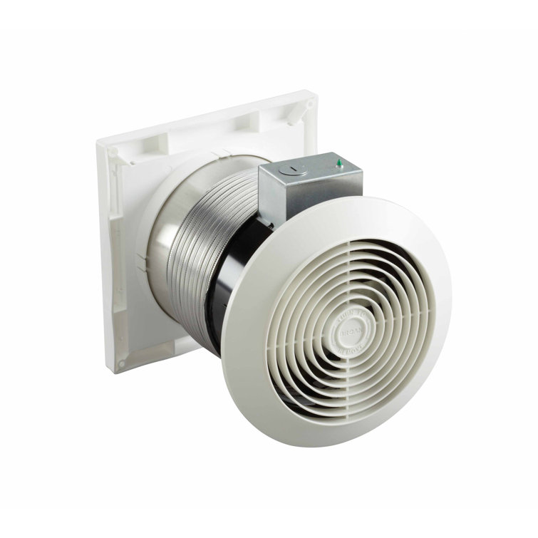 Broan-NuTone White Steel Wall Mount Bathroom Ventilation Fan