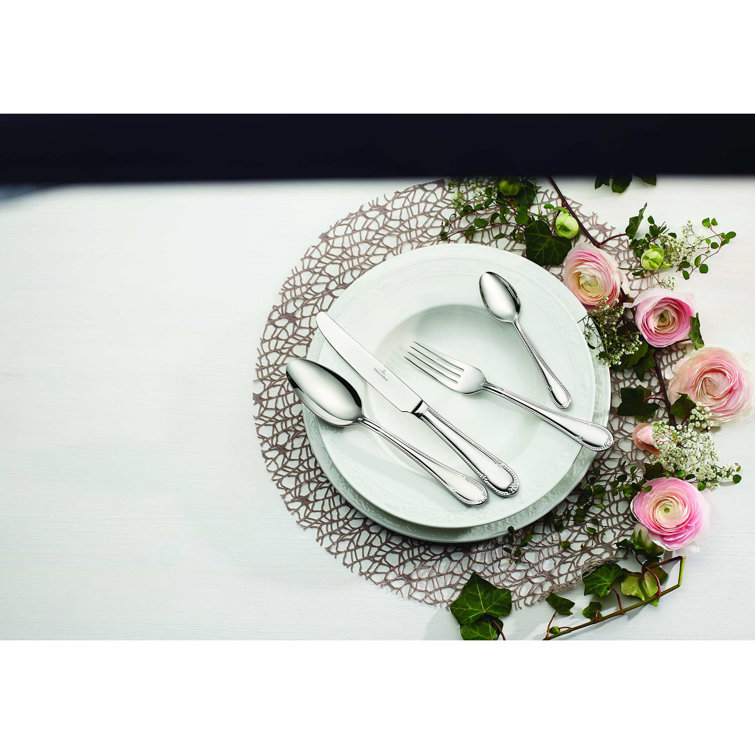 Mademoiselle 20-Piece Polished Stainless Steel Flatware Set, Service for 4