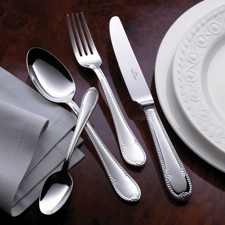 Mademoiselle 20-Piece Polished Stainless Steel Flatware Set, Service for 4