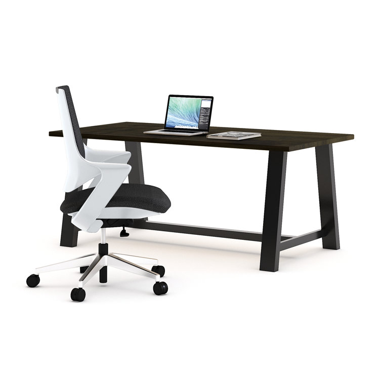 Espresso Reclaimed Wood and Steel Counter Height Table
