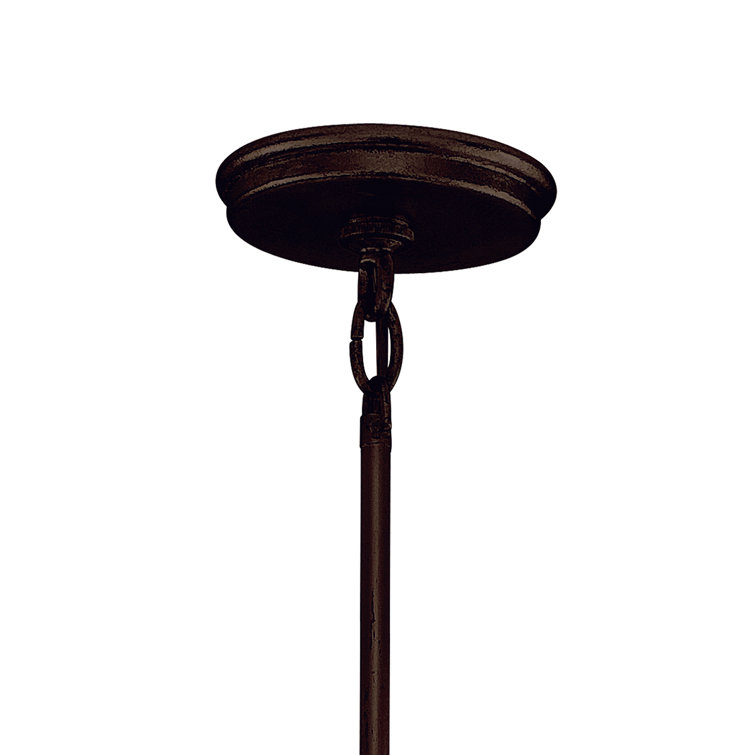 Vertigo Contemporary Bronze and Gold Leaf Mini Pendant Light