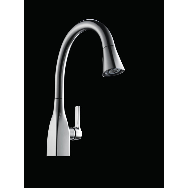 Arctic Stainless Single Handle Pull-Down Kitchen Faucet