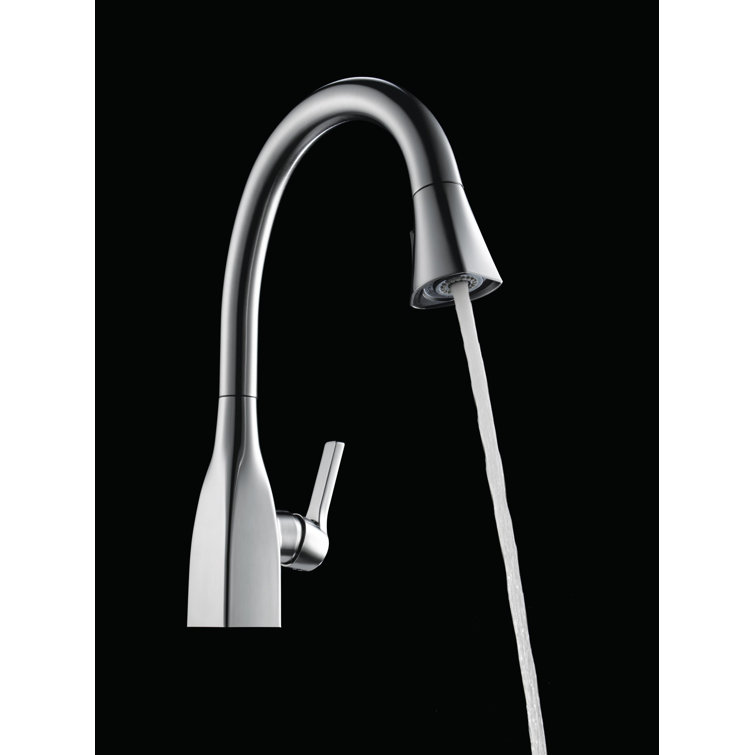 Arctic Stainless Single Handle Pull-Down Kitchen Faucet