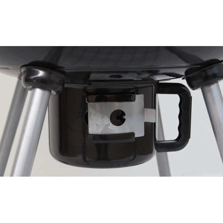 Panther 22.5" Black Painted Steel Kettle Charcoal Grill