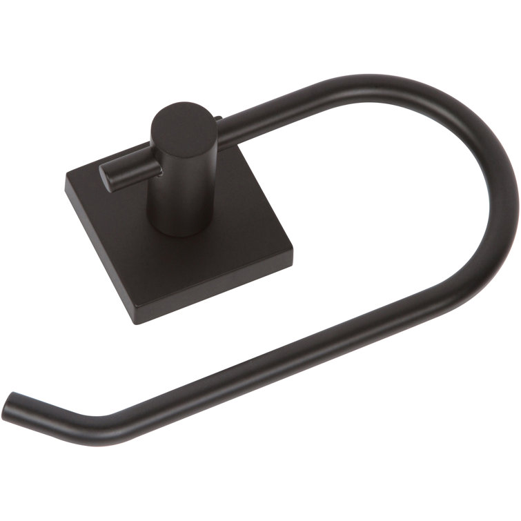 1100 Series Matte Black Wall Mounted Toilet Paper Holder