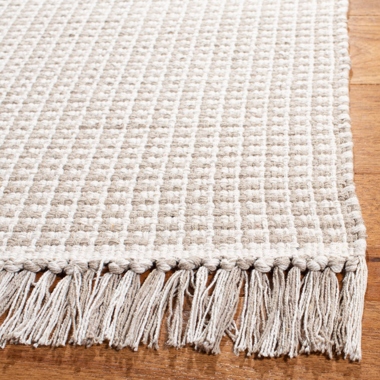 Ithaca Cream Braided Wool and Viscose 8' x 10' Rug