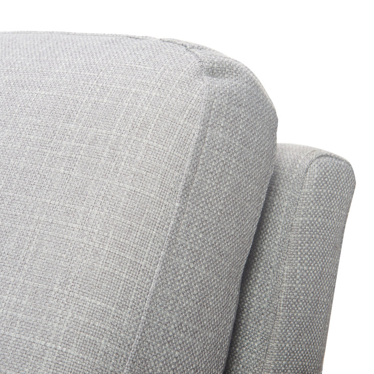 Russell Light Gray Metal Frame Accent Chair