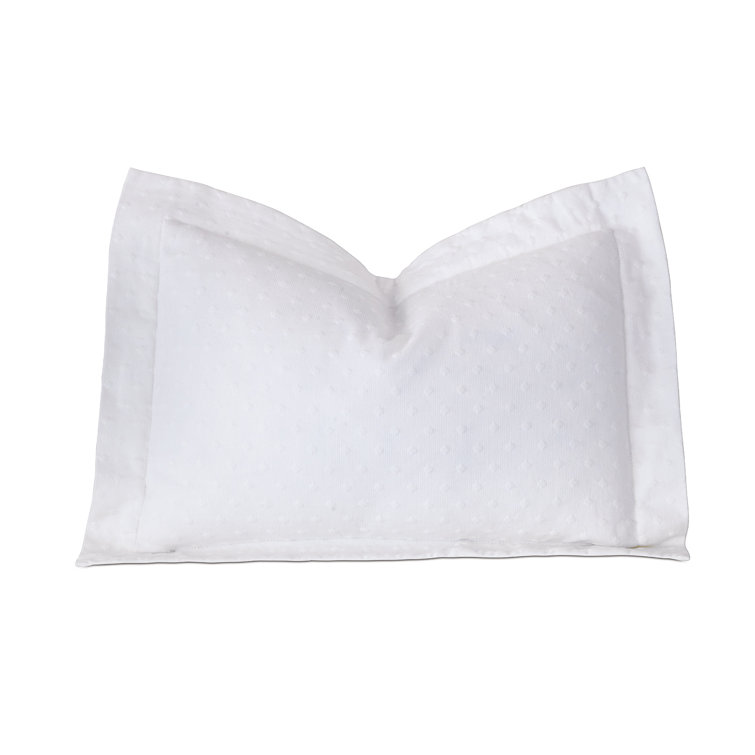 White Cotton Euro Sham with Envelope Closure