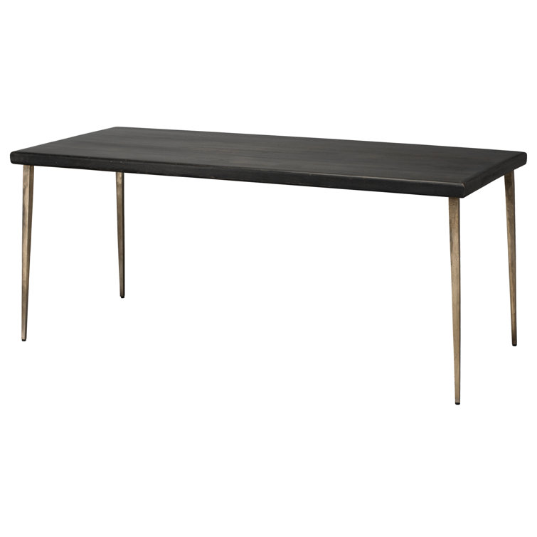 Rustic Farmhouse Reclaimed Wood 72" Dining Table with Silver Legs