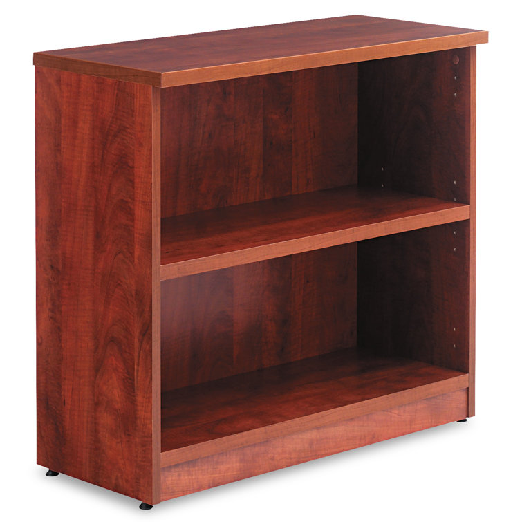 Adjustable Valencia 2-Shelf Bookcase in Espresso Cherry Finish
