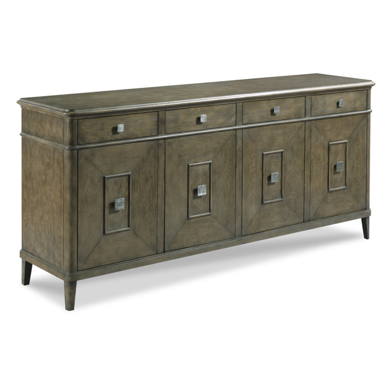 Amarosa Napa 78" Wide Sideboard with Cast Knobs and Oak Veneer