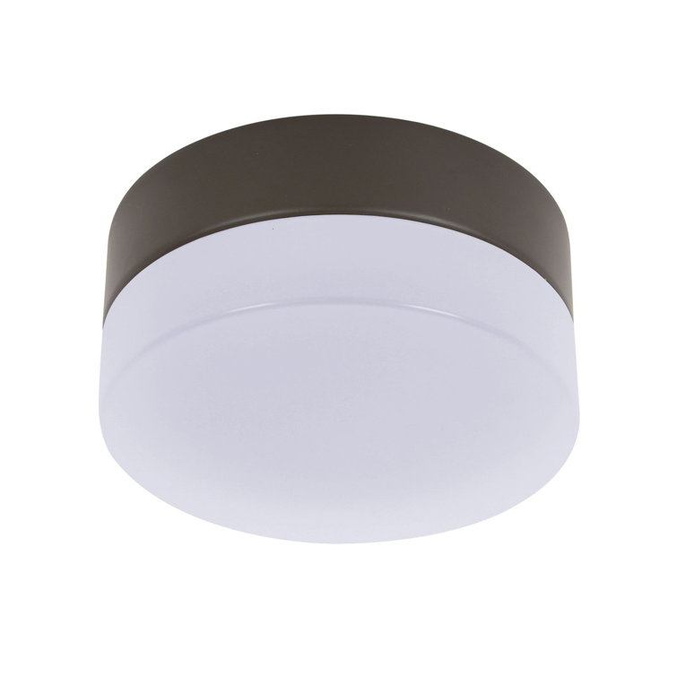 6'' Oil Rubbed Bronze and White Bowl Ceiling Fan Light Kit