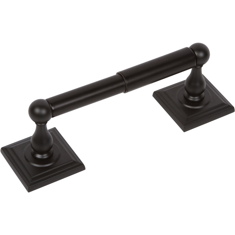 Black Satin Brass Wall Mounted Toilet Paper Holder