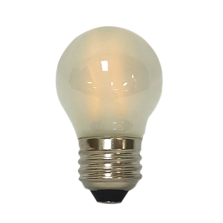 White Frosted Decorative Dimmable LED Bulb, 4.5'' Diameter