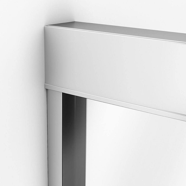 Kameleon 55-59" Chrome Semi-Frameless Sliding Shower Door with Clear Glass