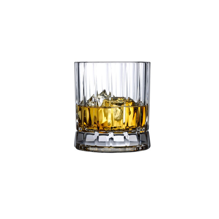 Clear Lead-Free Crystal Whiskey Glass Set of Four