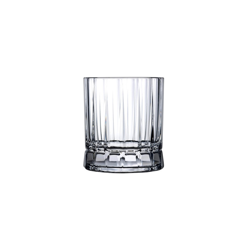 Clear Lead-Free Crystal Whiskey Glass Set of Four