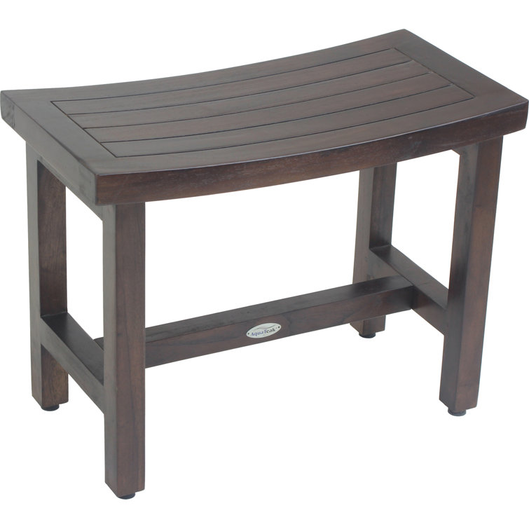 Sumba Lotus 24'' Dark Teak Spa Shower Bench