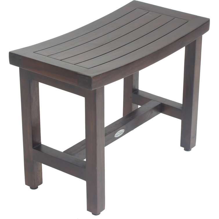 Sumba Lotus 24'' Dark Teak Spa Shower Bench