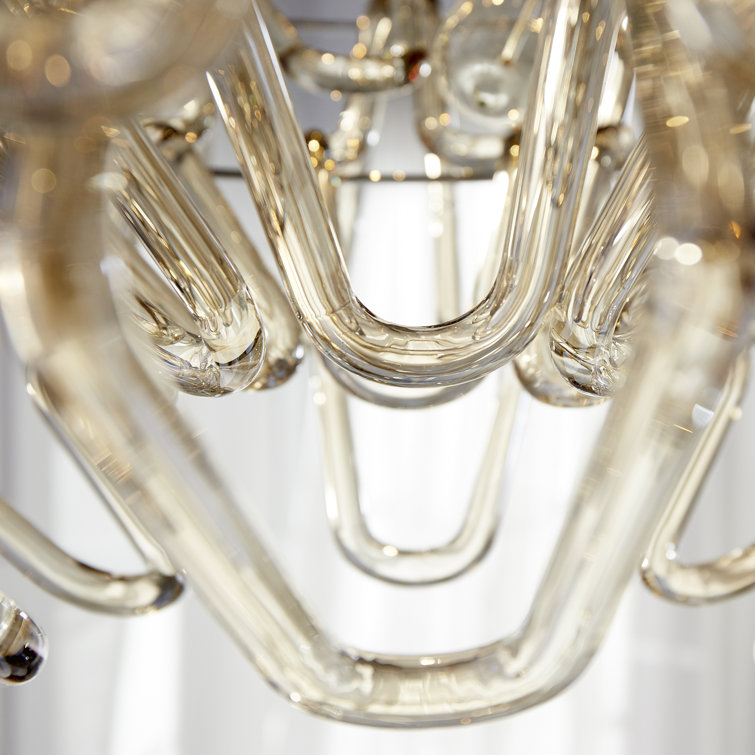 Roswell Chrome Glass Geometric Pendant Light