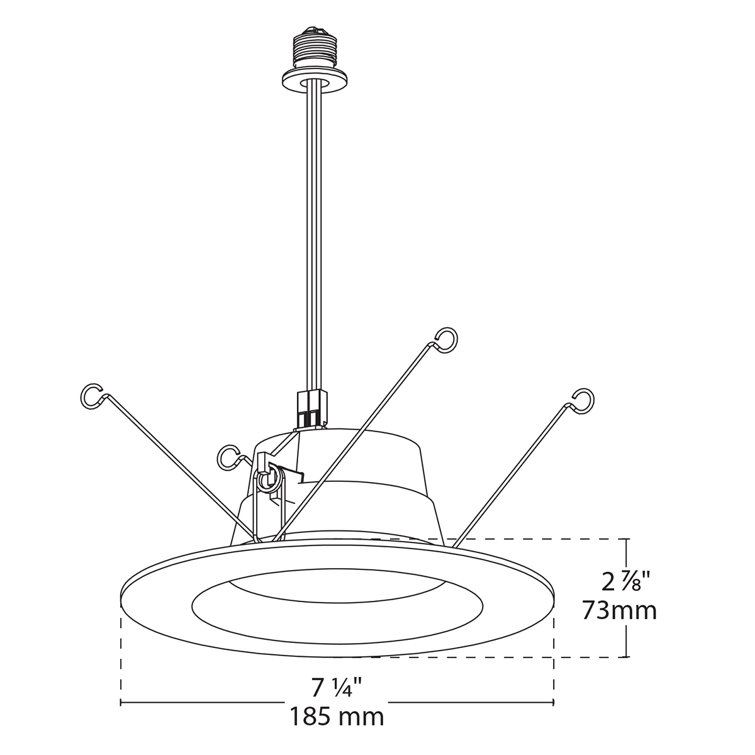 7-Inch Matte White Smart LED Recessed Lighting Kit