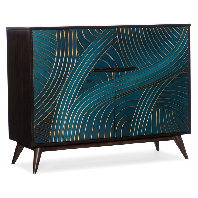 Esperanza Green and Gold Walnut Veneer Sideboard